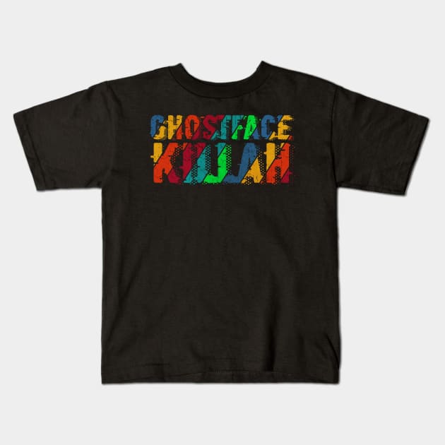 vintage color Ghostface Killah Kids T-Shirt by Rada.cgi